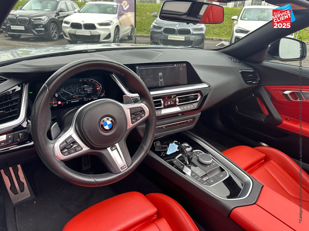 Véhicule d'occasion BMW Z4 ROADSTER SDRIVE20IA 197CH M SPORT 139G SIEGES CHAUF/CUIR VOLANT CHAUF GPS RADAR AV/AR chez BMW Besançon