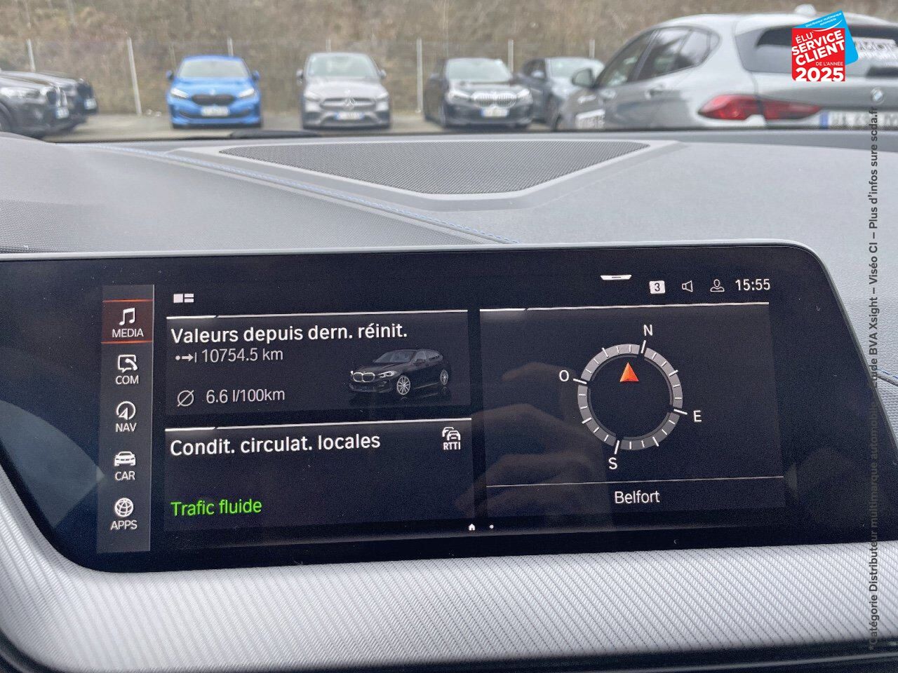 Véhicule d'occasion BMW SERIE 1 118DA 150CH M SPORT TOUVRANT GPS CAMERA H/KARDON chez BMW Belfort