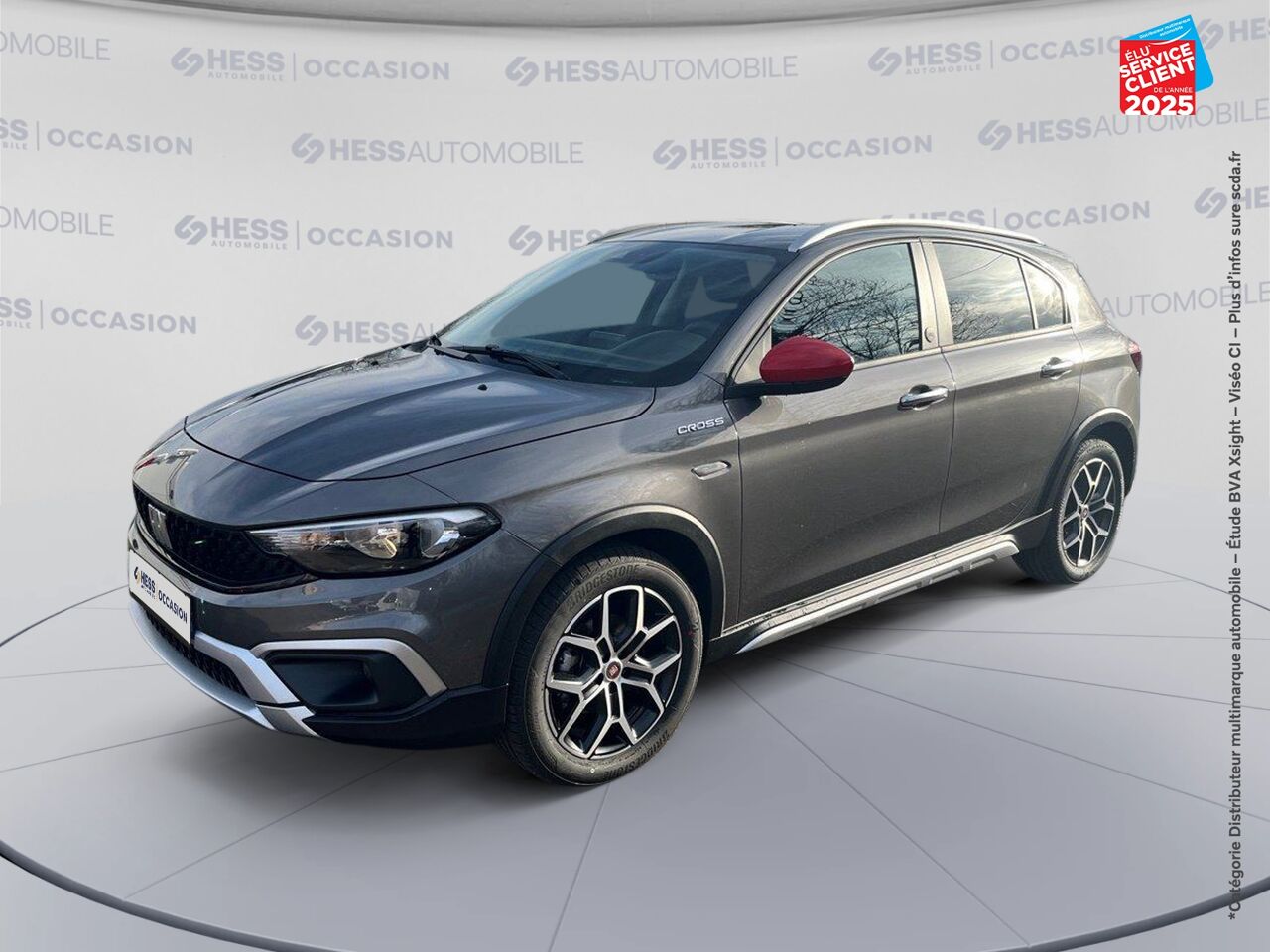 Véhicule d'occasion FIAT TIPO CROSS 1.5 FIREFLY TURBO 130CH S/S RED HYBRID DCT7 MY22 CARPLAY chez Toyota Thionville