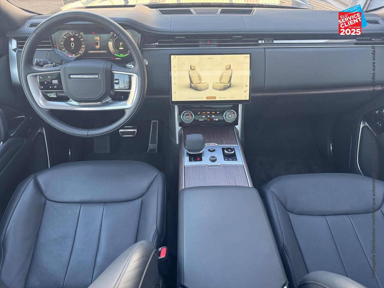 Véhicule d'occasion LAND-ROVER RANGE ROVER 3.0 P510E 510CH PHEV AUTOBIOGRAPHY SWB TOUVRANT SIEGES CHAUF/CUIR GPS CAMERA MERIDIAN chez Land Rover Strasbourg