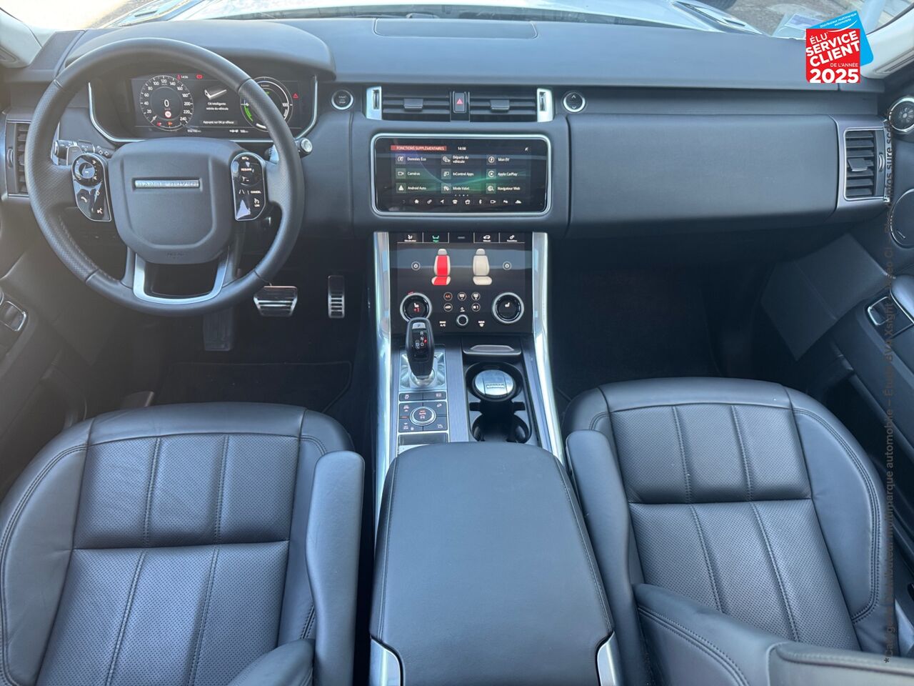 Véhicule d'occasion LAND-ROVER RANGE ROVER SPORT 2.0 P400E 404CH HSE MARK VII TOUVRANT SIEGES CHAUF/CUIR GPS CAMERA MERIDIAN chez Land Rover Strasbourg