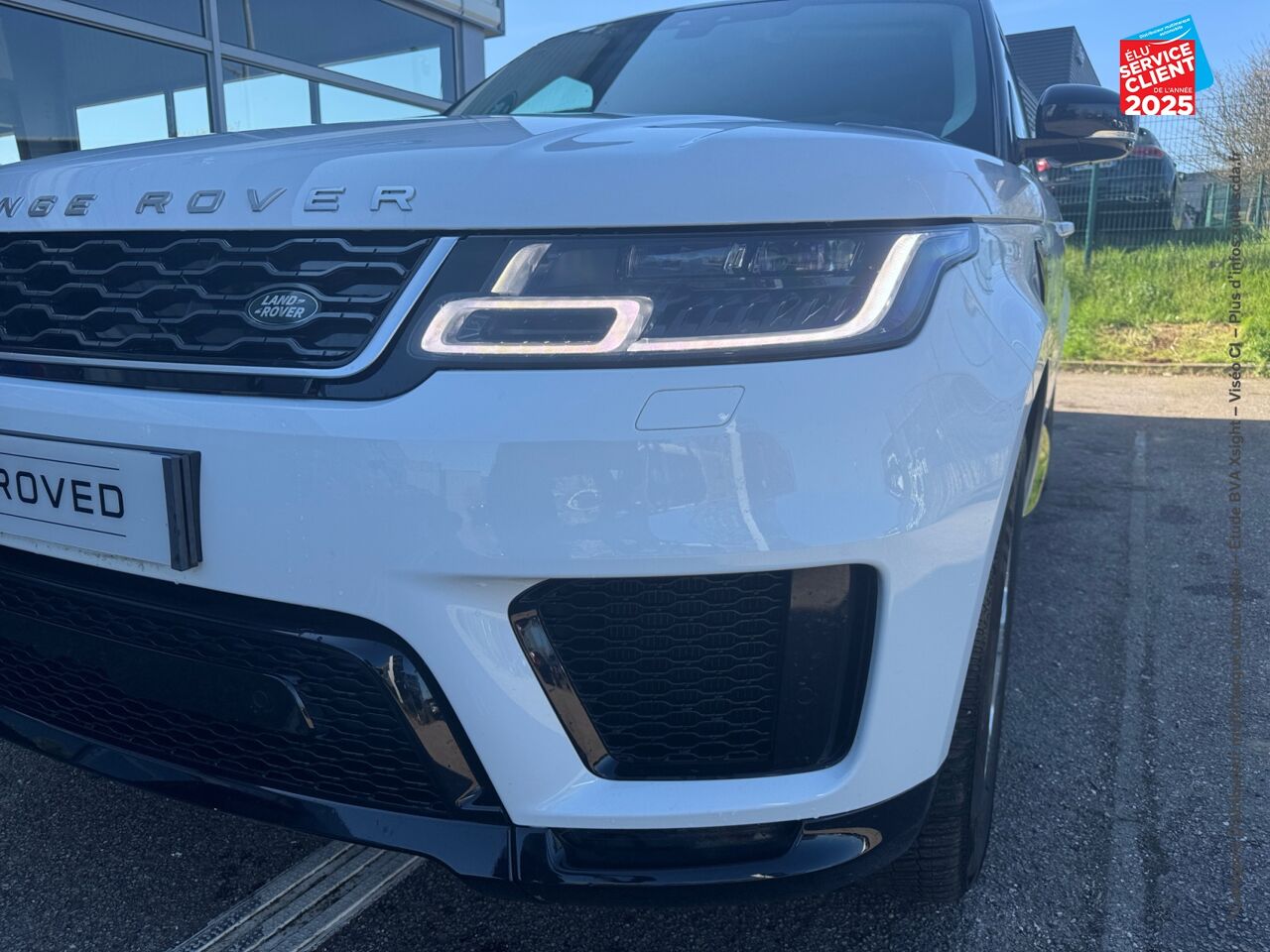Véhicule d'occasion LAND-ROVER RANGE ROVER SPORT 2.0 P400E 404CH HSE MARK VII TOUVRANT SIEGES CHAUF/CUIR GPS CAMERA MERIDIAN chez Land Rover Strasbourg