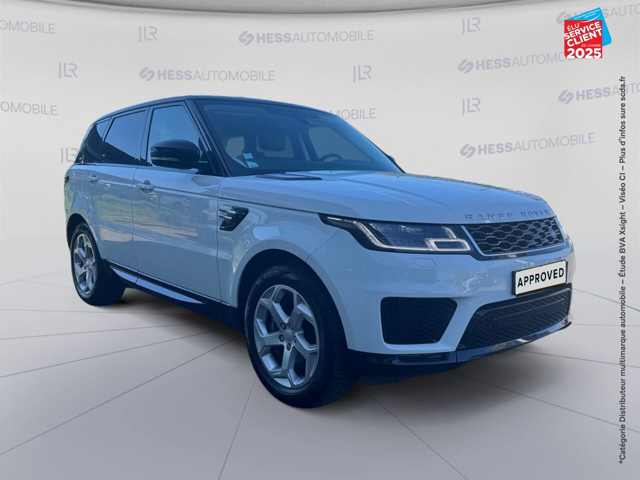 Véhicule d'occasion LAND-ROVER RANGE ROVER SPORT 2.0 P400E 404CH HSE MARK VII TOUVRANT SIEGES CHAUF/CUIR GPS CAMERA MERIDIAN chez Land Rover Strasbourg