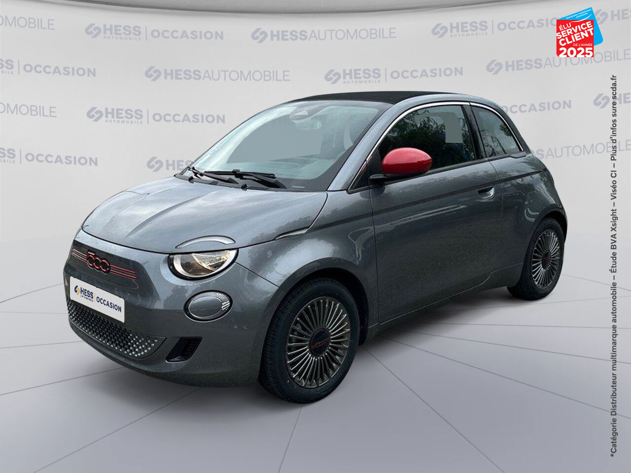 Véhicule d'occasion FIAT 500C E 95CH RED GPS CAMERA chez Opel Bar le Duc