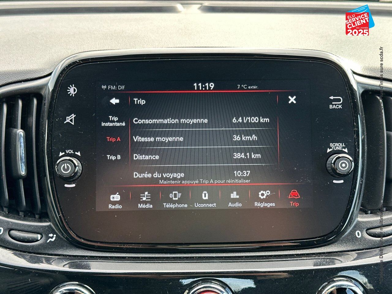 Véhicule d'occasion FIAT 500 1.0 70CH BSG SS chez Toyota Saint Dizier