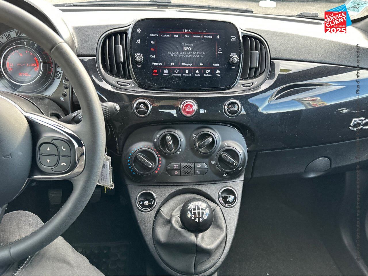 Véhicule d'occasion FIAT 500 1.0 70CH BSG SS chez Toyota Saint Dizier