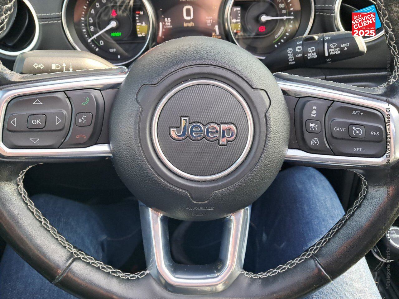 Véhicule d'occasion JEEP WRANGLER UNLIMITED 2.0 T 380CH 4XE OVERLAND COMMAND-TRAC MY22 chez Renault Sélestat