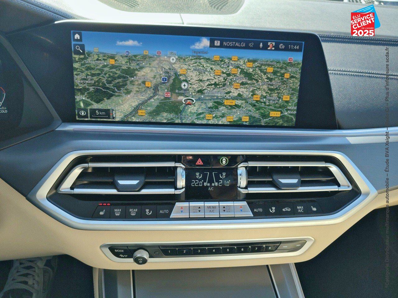 Véhicule d'occasion BMW X5 XDRIVE30D 286CH XLINE SIEGES CHAUF/CUIR VOLANT CHAUF GPS CAMERA CARPLAY chez Jaguar Nancy