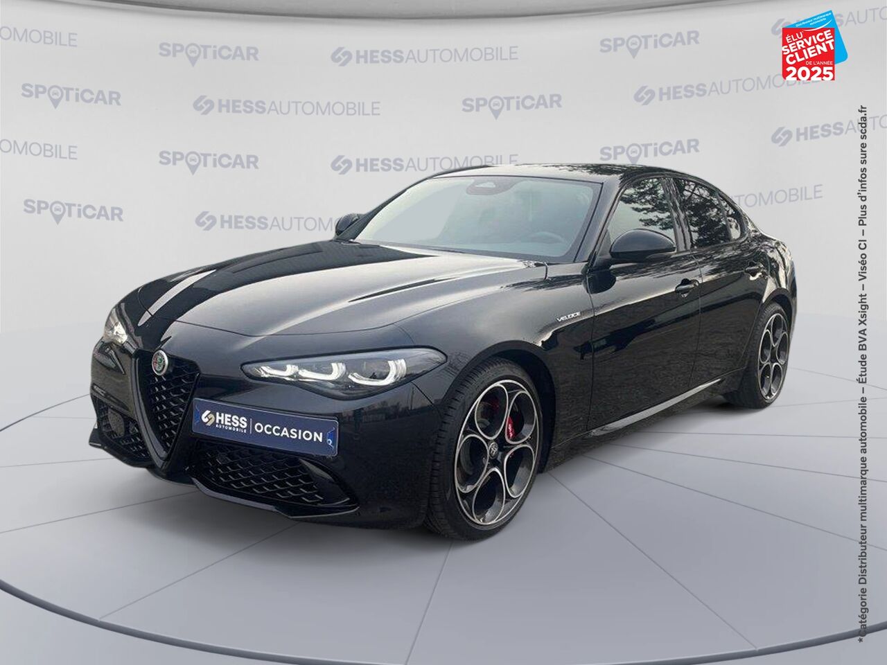 Véhicule d'occasion ALFA ROMEO GIULIA 2.2 DIESEL 160CH VELOCE AT8 chez MINI Lons-Le-Saunier