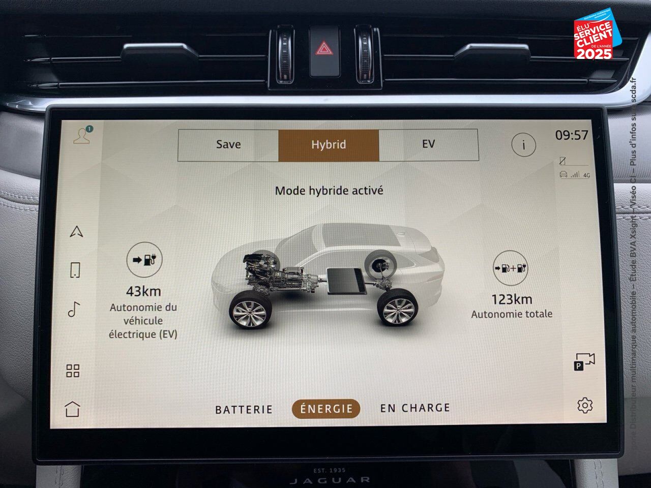 Véhicule d'occasion JAGUAR F-PACE P400E PLUG-IN-HYBRID R-DYNAMIC SE BVA8 AWD chez Toyota Thionville