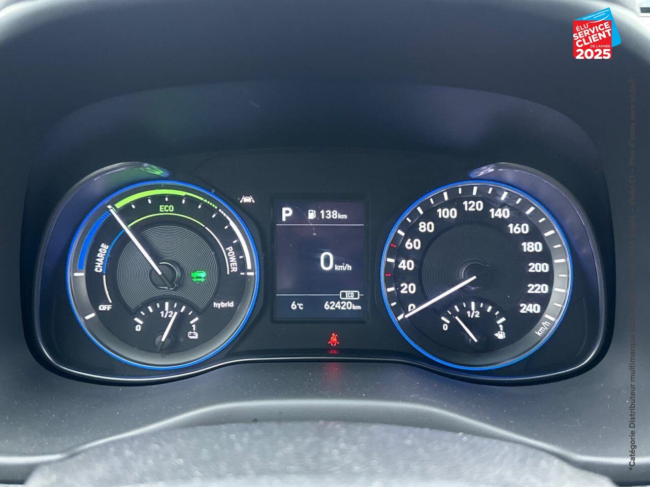 Véhicule d'occasion HYUNDAI KONA 1.6 GDI 141CH HYBRID CREATIVE DCT-6 CAMERA CARPLAY HUD chez Hyundai Reims