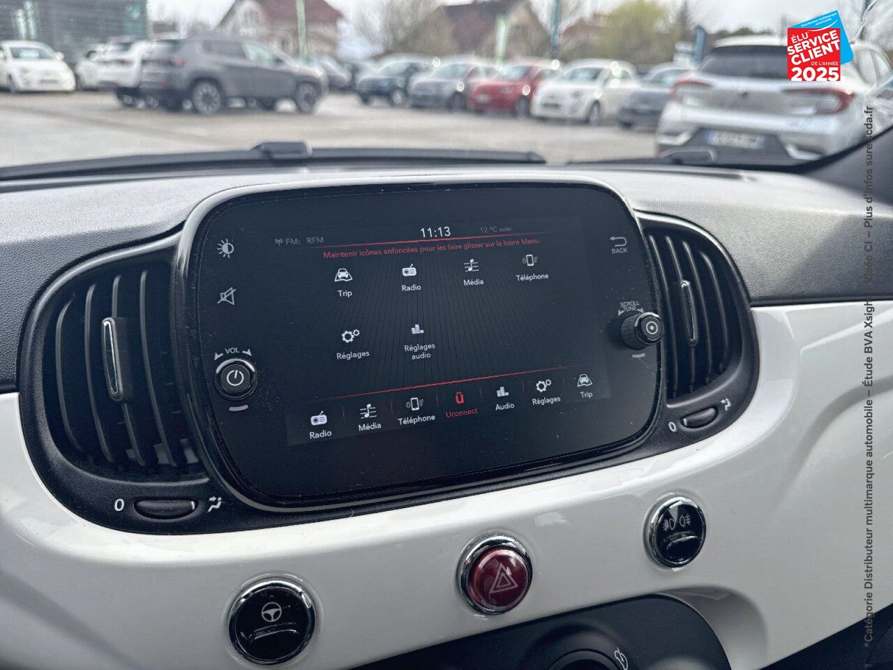 Véhicule d'occasion FIAT 500 1.0 70CH BSG SS chez Hyundai Chalons