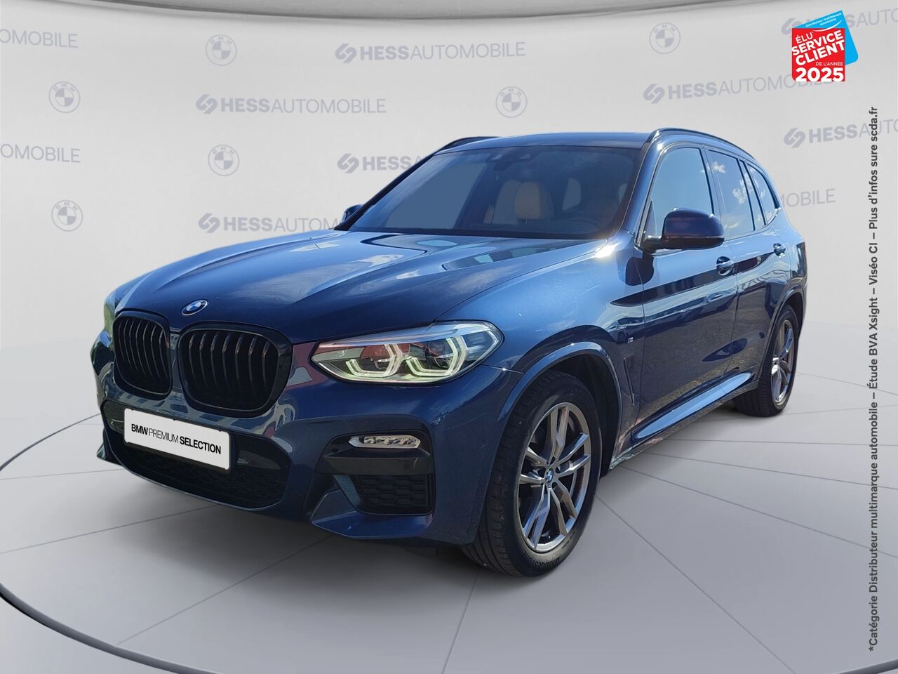 Véhicule d'occasion BMW X3 SDRIVE18DA 150CH M SPORT TOUVRANT SIEGE CHAUF CUIR CAMERA GPS chez Hyundai Chalons