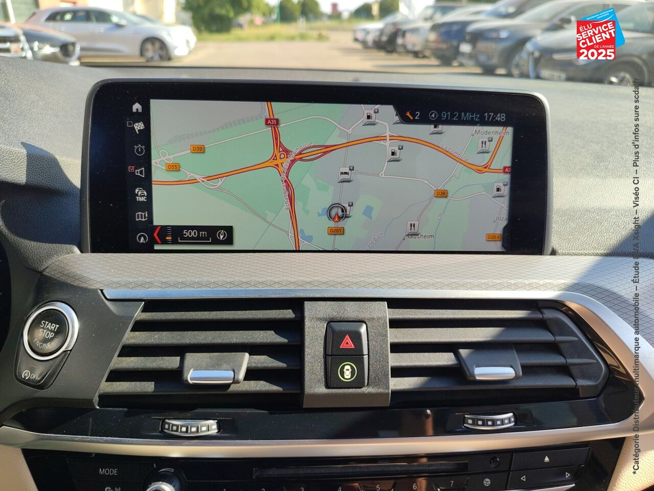 Véhicule d'occasion BMW X3 SDRIVE18DA 150CH M SPORT TOUVRANT SIEGE CHAUF CUIR CAMERA GPS chez Hyundai Chalons