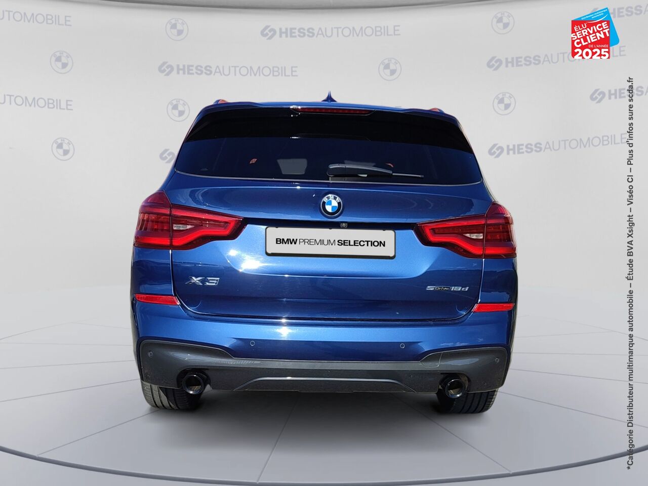 Véhicule d'occasion BMW X3 SDRIVE18DA 150CH M SPORT TOUVRANT SIEGE CHAUF CUIR CAMERA GPS chez Hyundai Chalons