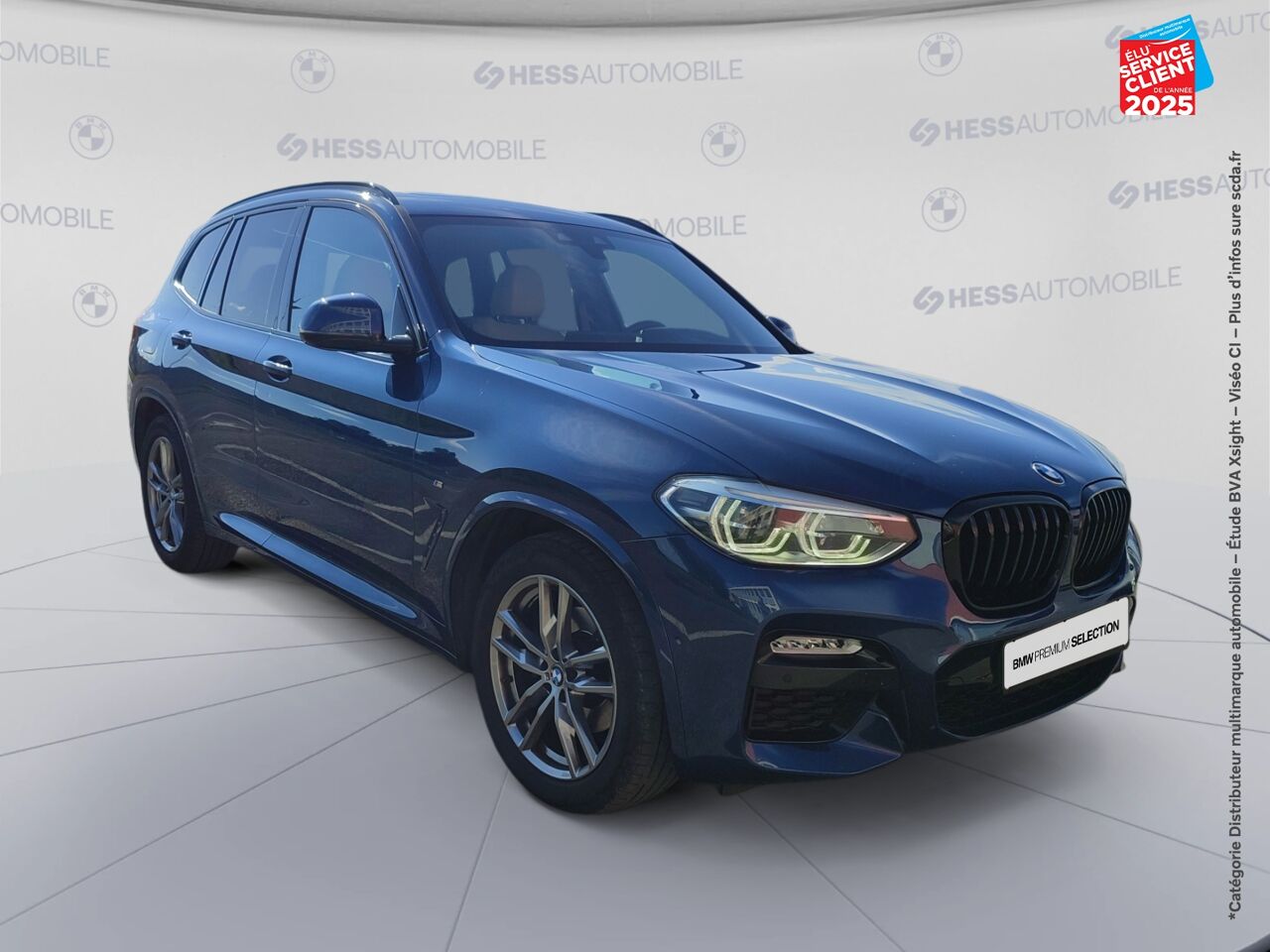 Véhicule d'occasion BMW X3 SDRIVE18DA 150CH M SPORT TOUVRANT SIEGE CHAUF CUIR CAMERA GPS chez Hyundai Chalons