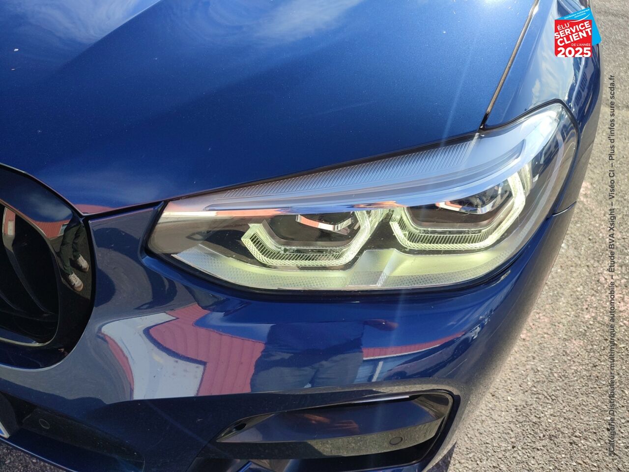 Véhicule d'occasion BMW X3 SDRIVE18DA 150CH M SPORT TOUVRANT SIEGE CHAUF CUIR CAMERA GPS chez Hyundai Chalons