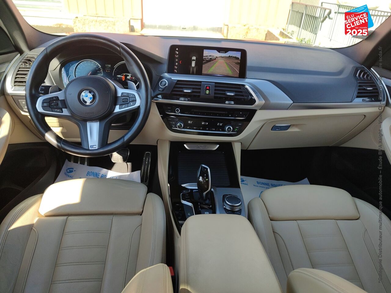 Véhicule d'occasion BMW X3 SDRIVE18DA 150CH M SPORT TOUVRANT SIEGE CHAUF CUIR CAMERA GPS chez Hyundai Chalons