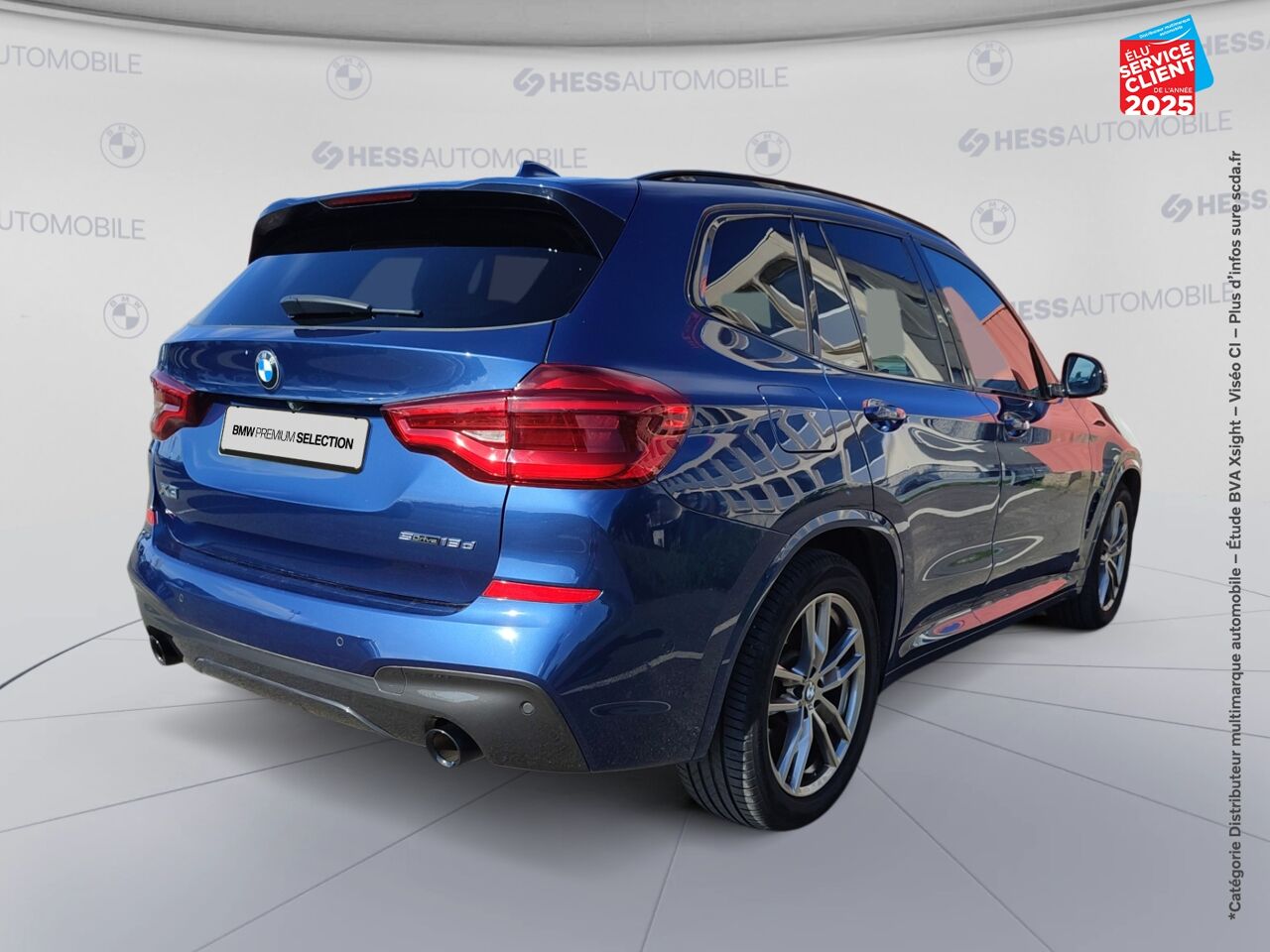Véhicule d'occasion BMW X3 SDRIVE18DA 150CH M SPORT TOUVRANT SIEGE CHAUF CUIR CAMERA GPS chez Hyundai Chalons