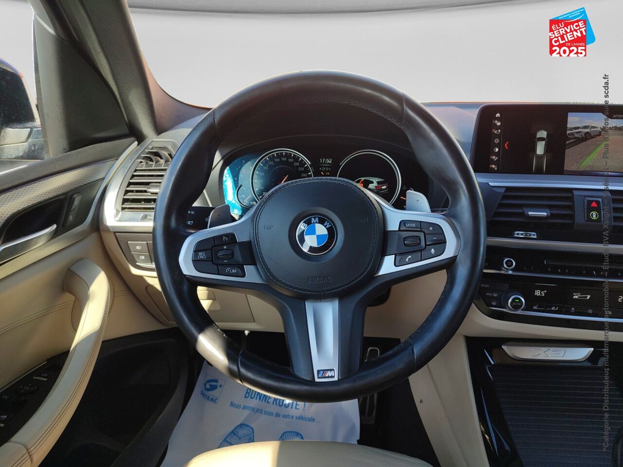 Véhicule d'occasion BMW X3 SDRIVE18DA 150CH M SPORT TOUVRANT SIEGE CHAUF CUIR CAMERA GPS chez Hyundai Chalons