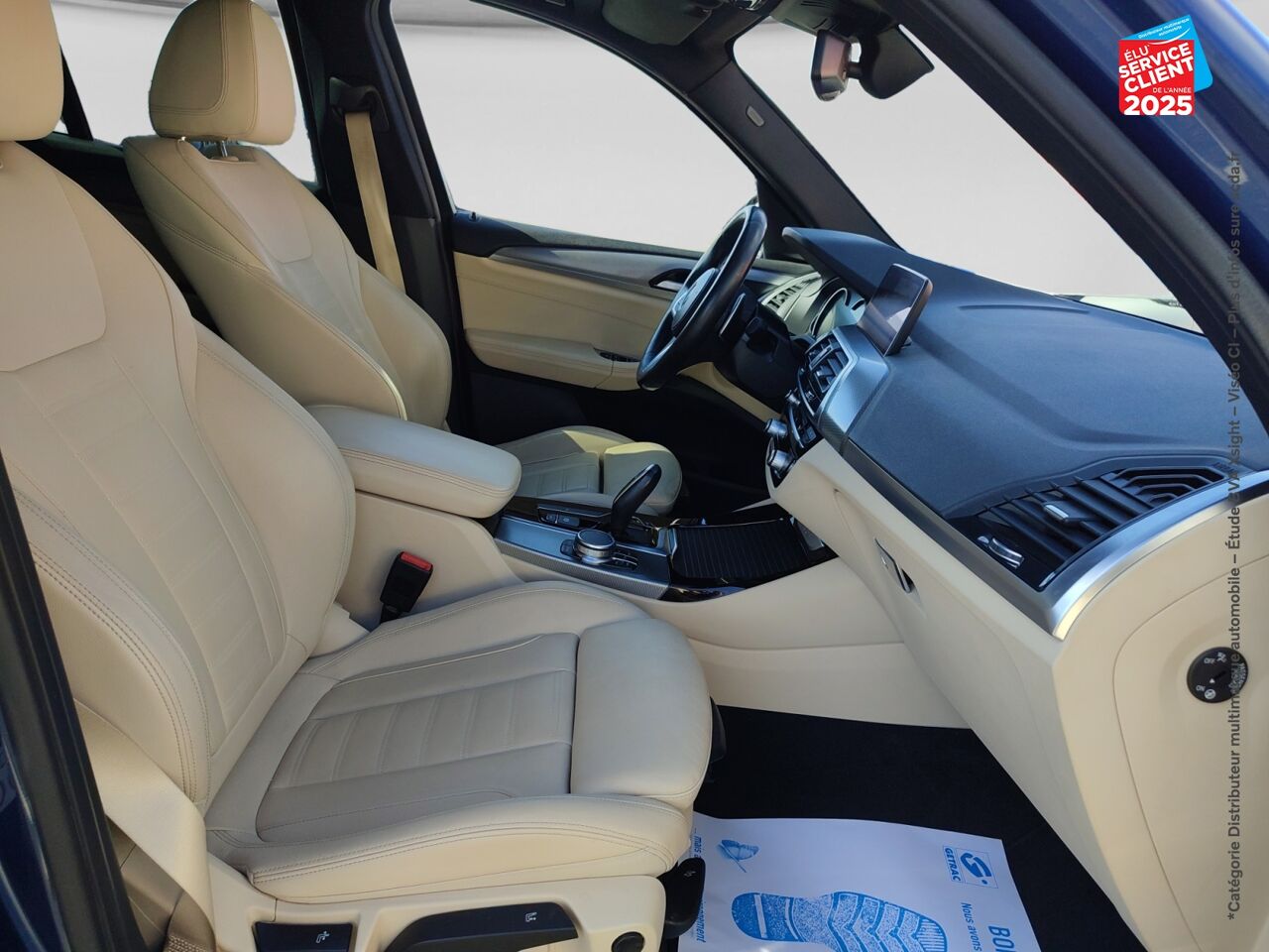 Véhicule d'occasion BMW X3 SDRIVE18DA 150CH M SPORT TOUVRANT SIEGE CHAUF CUIR CAMERA GPS chez Hyundai Chalons