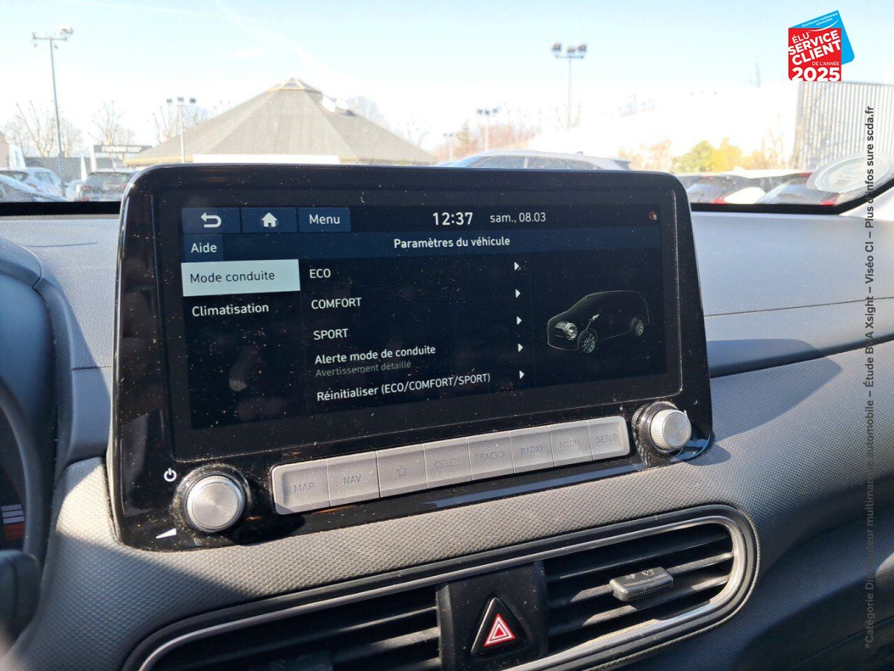 Véhicule d'occasion HYUNDAI KONA ELECTRIC 39KWH - 136CH CREATIVE chez Hyundai Chalons