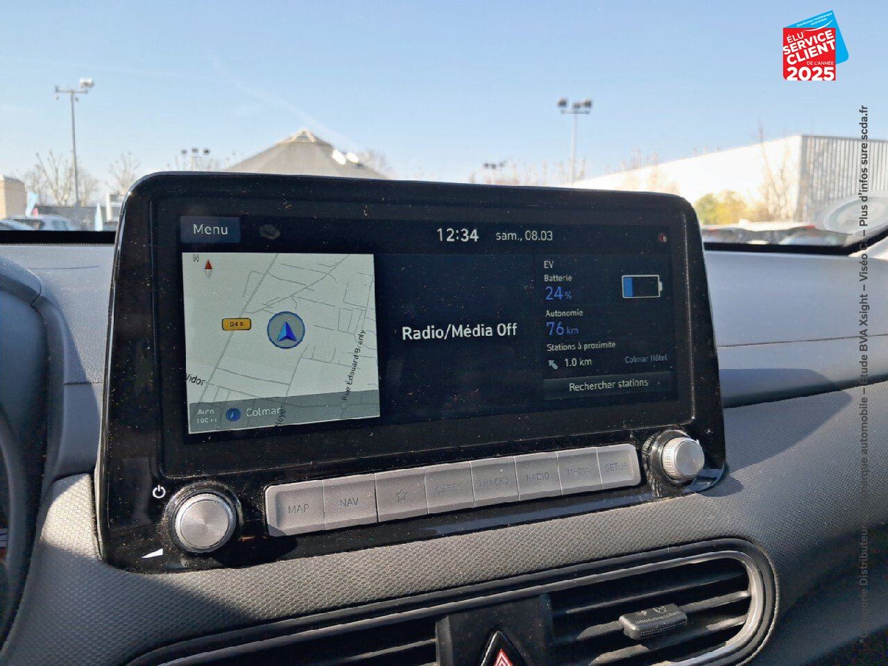 Véhicule d'occasion HYUNDAI KONA ELECTRIC 39KWH - 136CH CREATIVE chez Hyundai Chalons