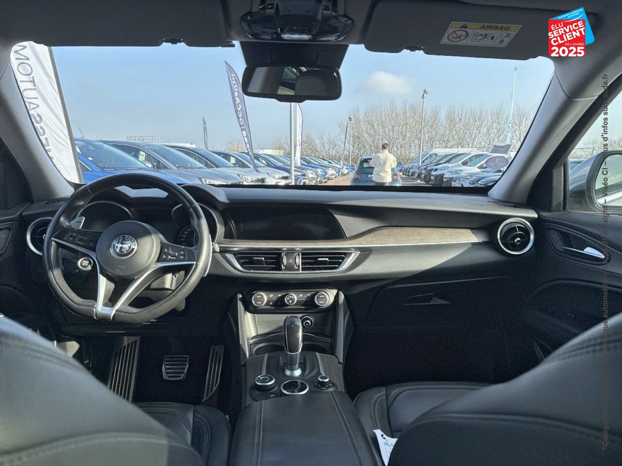 Véhicule d'occasion ALFA ROMEO STELVIO 2.0T 280CH FIRST EDITION Q4 AT8 SIEGES CHAUF/CUIR GPS CAMERA chez BMW Dole
