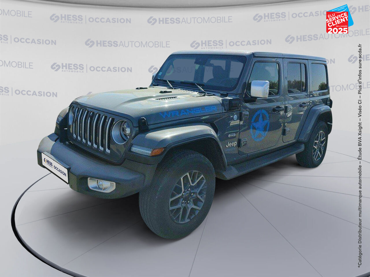 Véhicule d'occasion JEEP WRANGLER UNLIMITED 2.0 T 380CH 4XE OVERLAND COMMAND-TRAC MY23 chez Renault Colmar