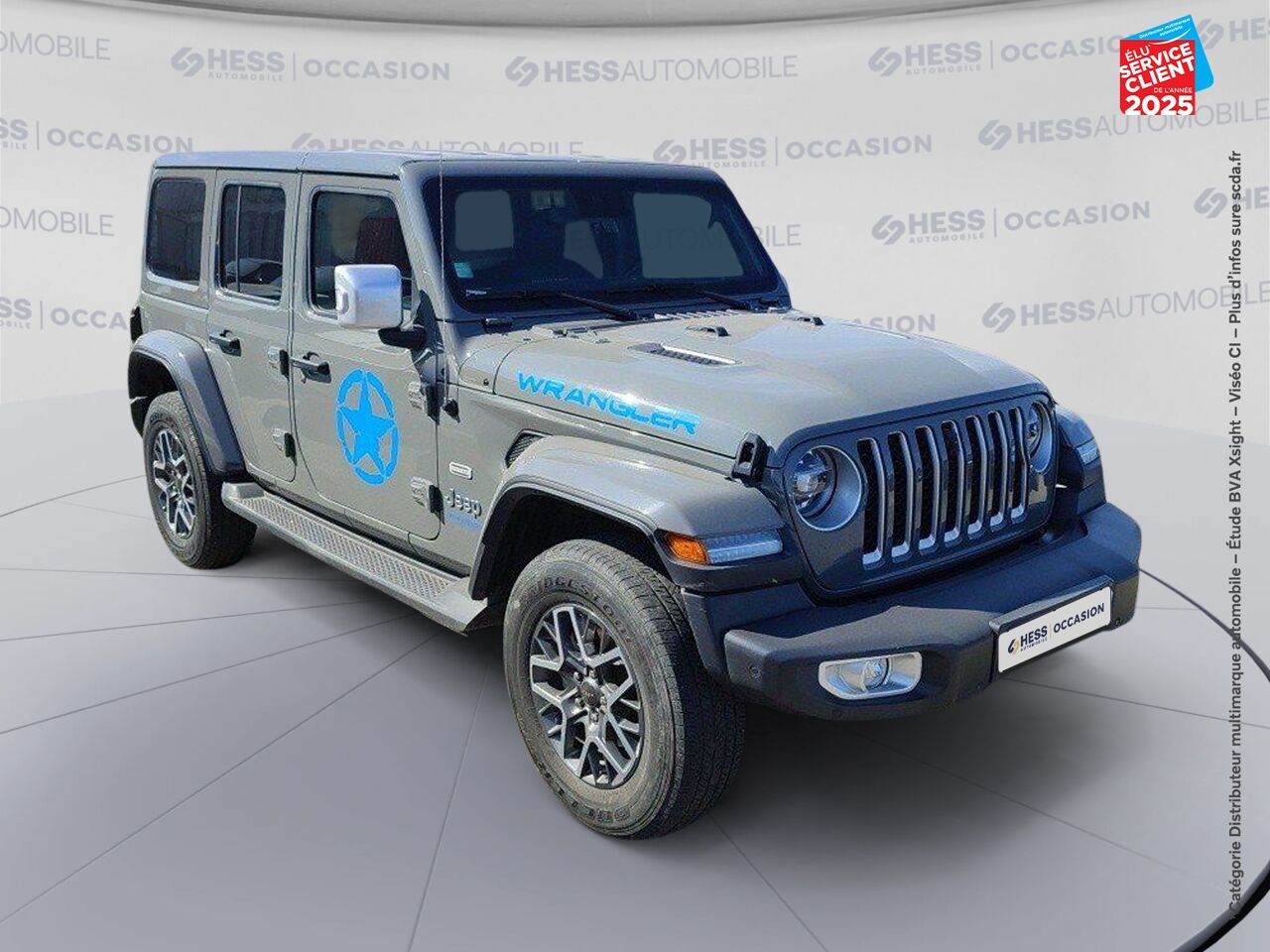 Véhicule d'occasion JEEP WRANGLER UNLIMITED 2.0 T 380CH 4XE OVERLAND COMMAND-TRAC MY23 chez Renault Colmar