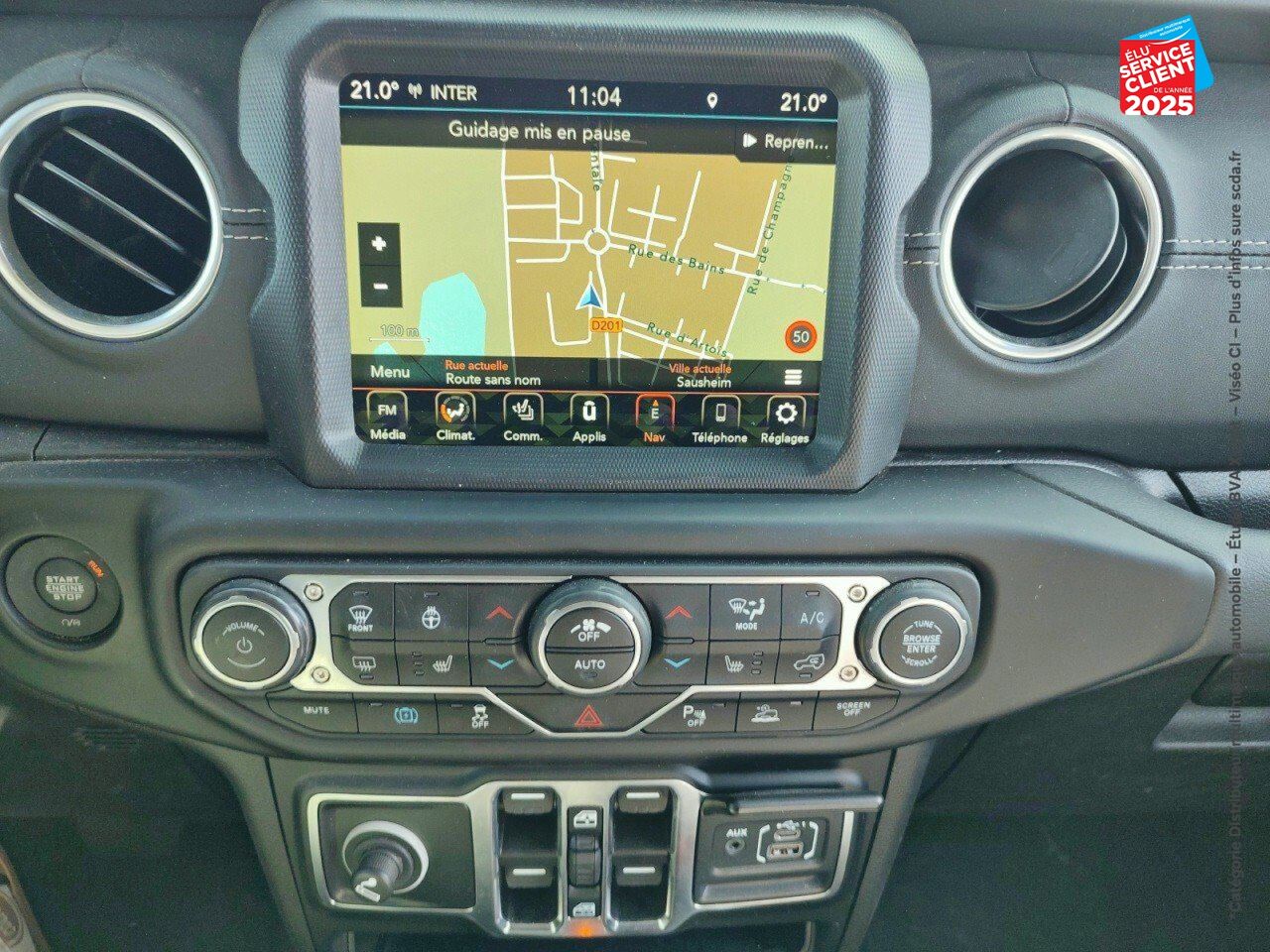 Véhicule d'occasion JEEP WRANGLER UNLIMITED 2.0 T 380CH 4XE OVERLAND COMMAND-TRAC MY23 chez Renault Colmar