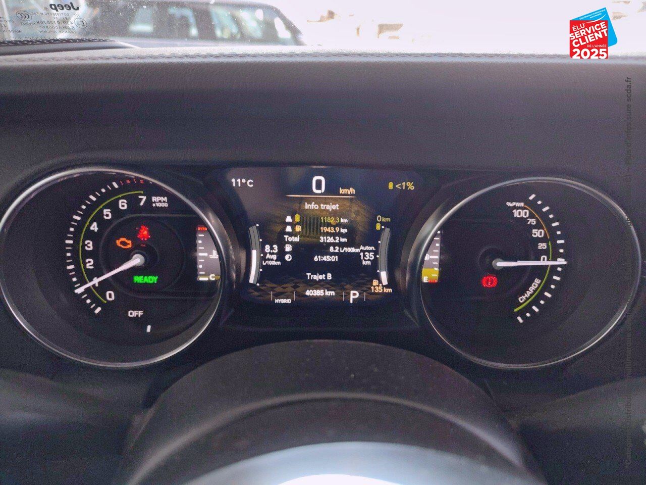 Véhicule d'occasion JEEP WRANGLER UNLIMITED 2.0 T 380CH 4XE OVERLAND COMMAND-TRAC MY23 chez Renault Colmar