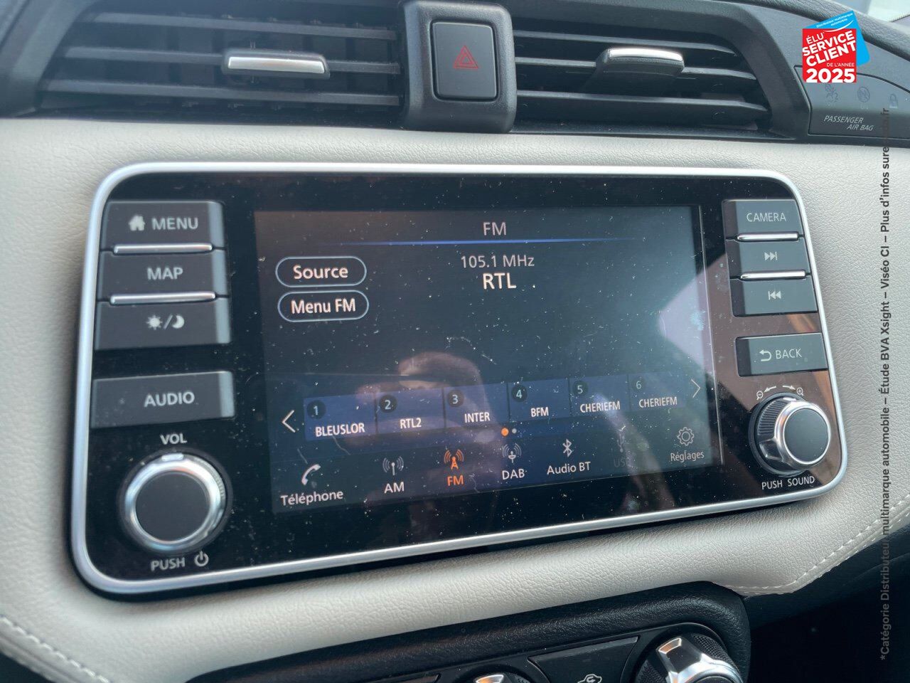 Véhicule d'occasion NISSAN MICRA 1.0 IG-T 100CH N-CONNECTA 2020 GPS CAMERA CARPLAY chez Renault Saint-Louis