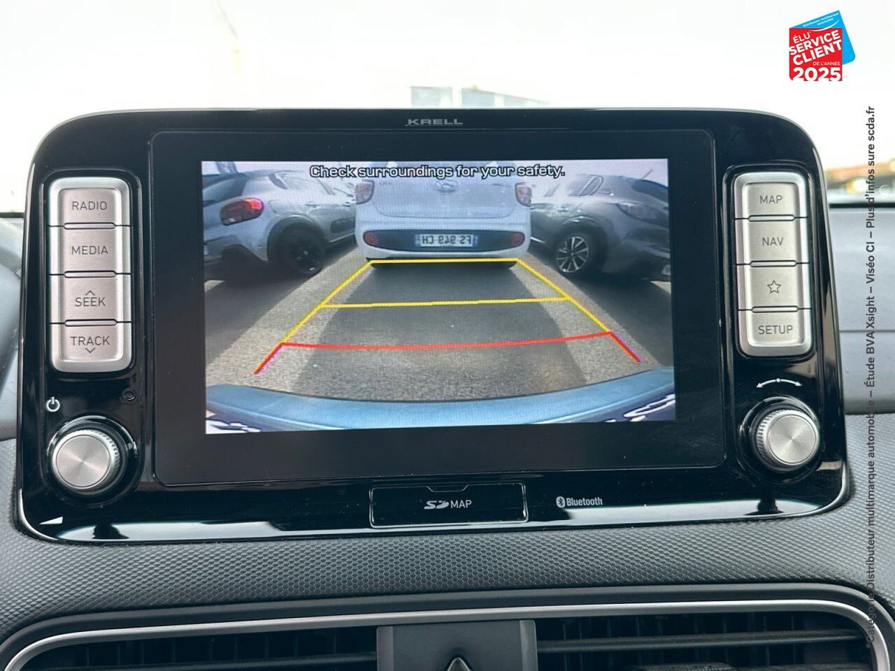 Véhicule d'occasion HYUNDAI KONA ELECTRIC 204CH EXECUTIVE EURO6D-T EVAP SIEGES CHAUF/CUIR GPS CAMERA CARPLAY chez Hyundai Epernay