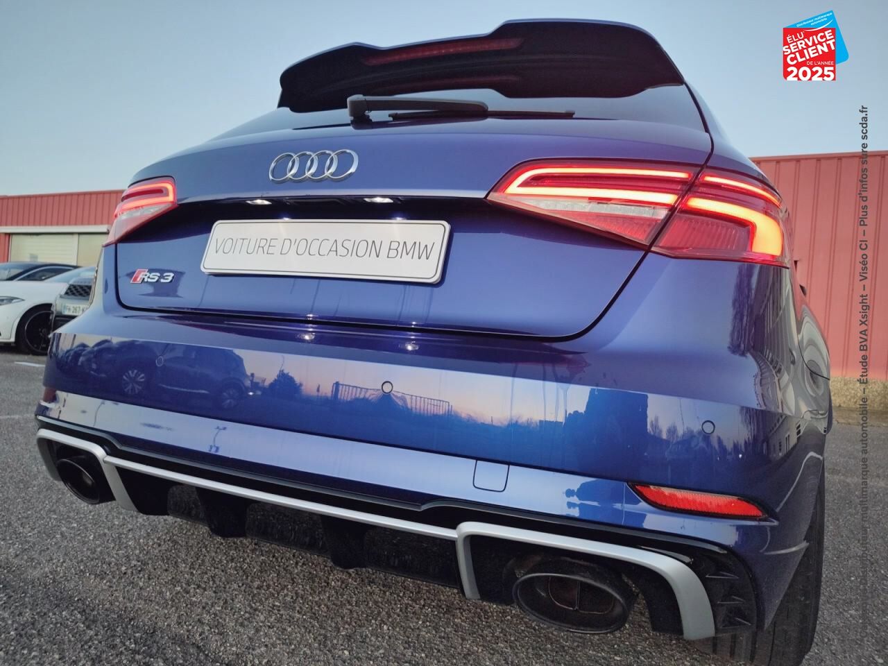 Véhicule d'occasion AUDI RS3 SPORTBACK 2.5 TFSI 400CH QUATTRO S TRONIC 7 EURO6D-T SIEGES CHAUF/CUIR GPS chez Toyota Sarreguemines
