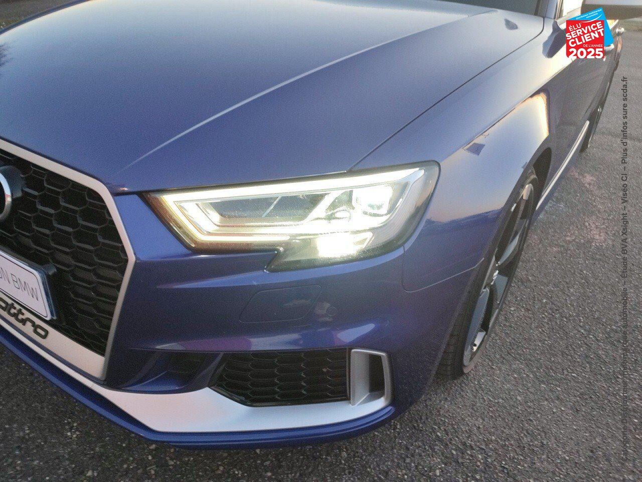 Véhicule d'occasion AUDI RS3 SPORTBACK 2.5 TFSI 400CH QUATTRO S TRONIC 7 EURO6D-T SIEGES CHAUF/CUIR GPS chez Toyota Sarreguemines