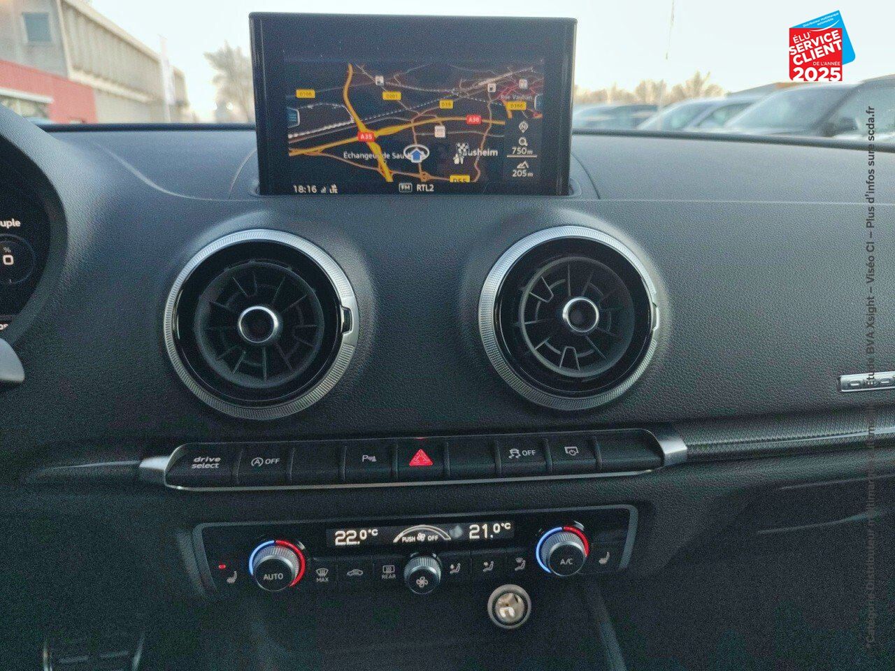 Véhicule d'occasion AUDI RS3 SPORTBACK 2.5 TFSI 400CH QUATTRO S TRONIC 7 EURO6D-T SIEGES CHAUF/CUIR GPS chez Toyota Sarreguemines