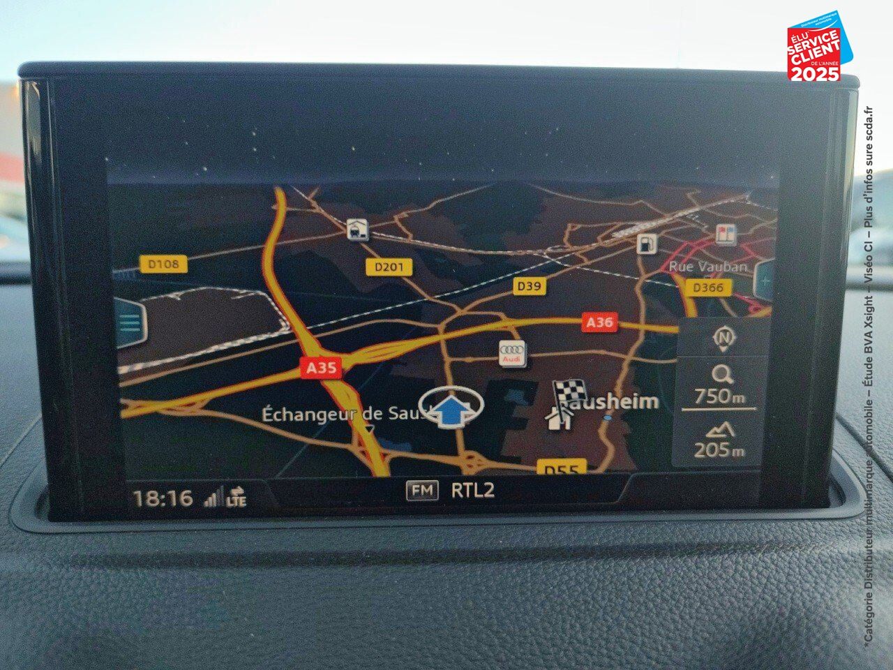 Véhicule d'occasion AUDI RS3 SPORTBACK 2.5 TFSI 400CH QUATTRO S TRONIC 7 EURO6D-T SIEGES CHAUF/CUIR GPS chez Toyota Sarreguemines