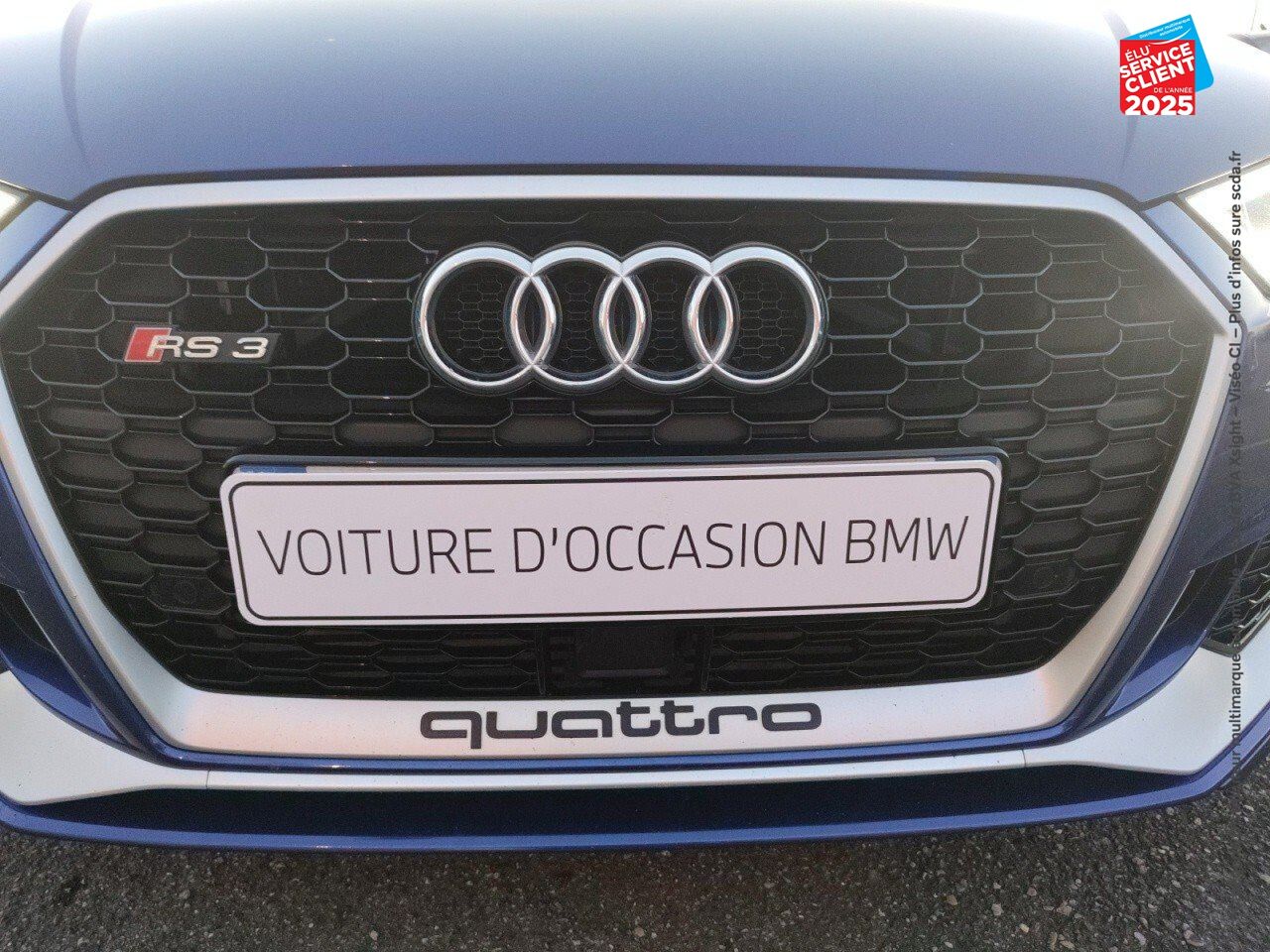 Véhicule d'occasion AUDI RS3 SPORTBACK 2.5 TFSI 400CH QUATTRO S TRONIC 7 EURO6D-T SIEGES CHAUF/CUIR GPS chez Toyota Sarreguemines