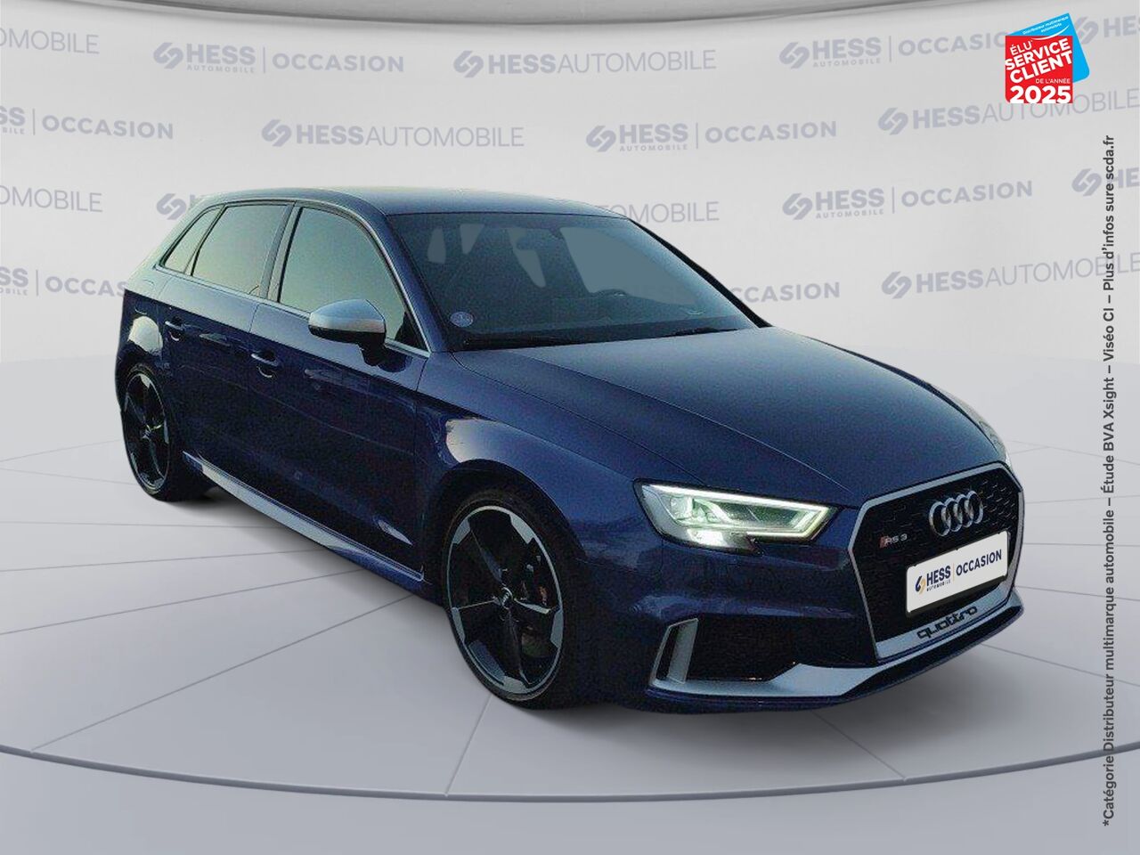 Véhicule d'occasion AUDI RS3 SPORTBACK 2.5 TFSI 400CH QUATTRO S TRONIC 7 EURO6D-T SIEGES CHAUF/CUIR GPS chez Toyota Sarreguemines