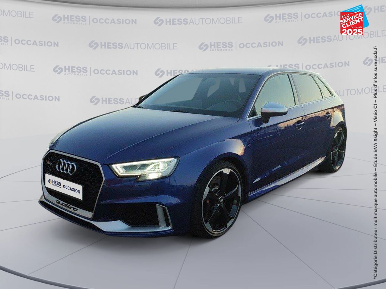 Véhicule d'occasion AUDI RS3 SPORTBACK 2.5 TFSI 400CH QUATTRO S TRONIC 7 EURO6D-T SIEGES CHAUF/CUIR GPS chez Toyota Sarreguemines