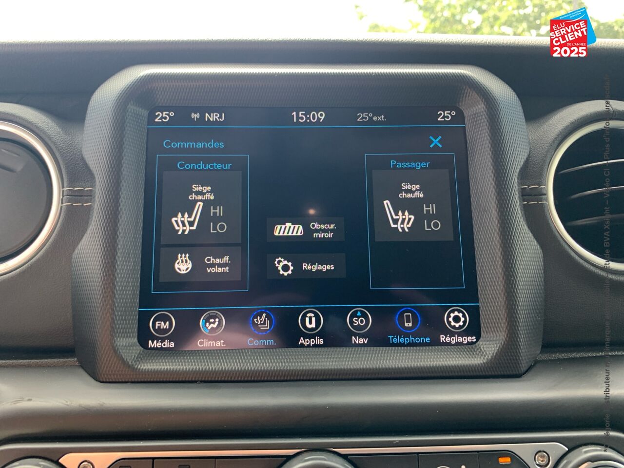 Véhicule d'occasion JEEP WRANGLER UNLIMITED 2.0 T 380CH 4XE OVERLAND COMMAND-TRAC MY22 chez Renault Saint-Louis