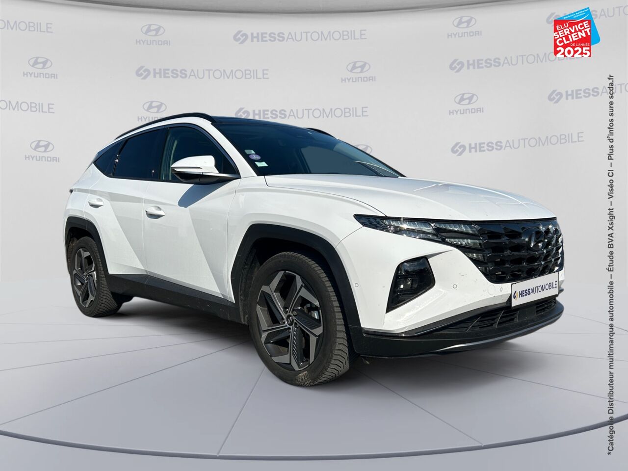 Véhicule d'occasion HYUNDAI TUCSON 1.6 T-GDI 230CH HYBRID EXECUTIVE BVA6 TOUVRANT SIEGES CHAUF/VENTIL/CUIR VOLANT CHAUF ATTELAGE chez Toyota Verdun