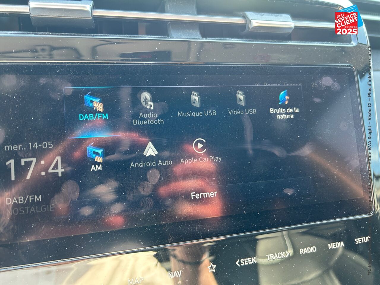 Véhicule d'occasion HYUNDAI TUCSON 1.6 T-GDI 230CH HYBRID EXECUTIVE BVA6 TOUVRANT SIEGES CHAUF/VENTIL/CUIR VOLANT CHAUF ATTELAGE chez Toyota Verdun