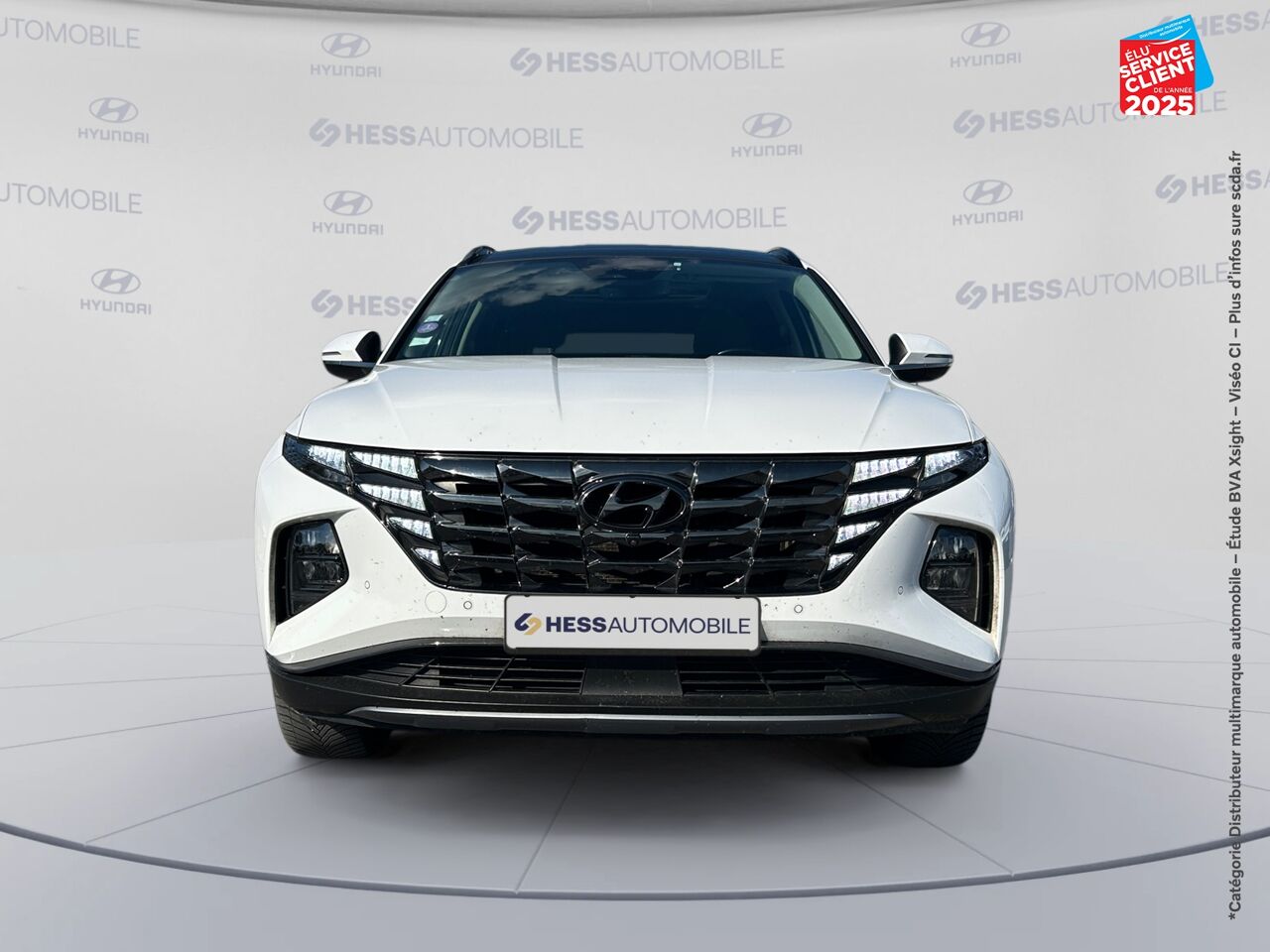 Véhicule d'occasion HYUNDAI TUCSON 1.6 T-GDI 230CH HYBRID EXECUTIVE BVA6 TOUVRANT SIEGES CHAUF/VENTIL/CUIR VOLANT CHAUF ATTELAGE chez Toyota Verdun