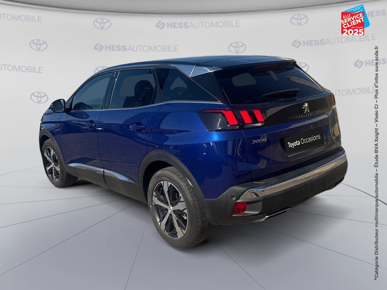 Véhicule d'occasion PEUGEOT 3008 1.2 PURETECH 130CH GT LINE SS EAT6 chez Toyota Sarreguemines