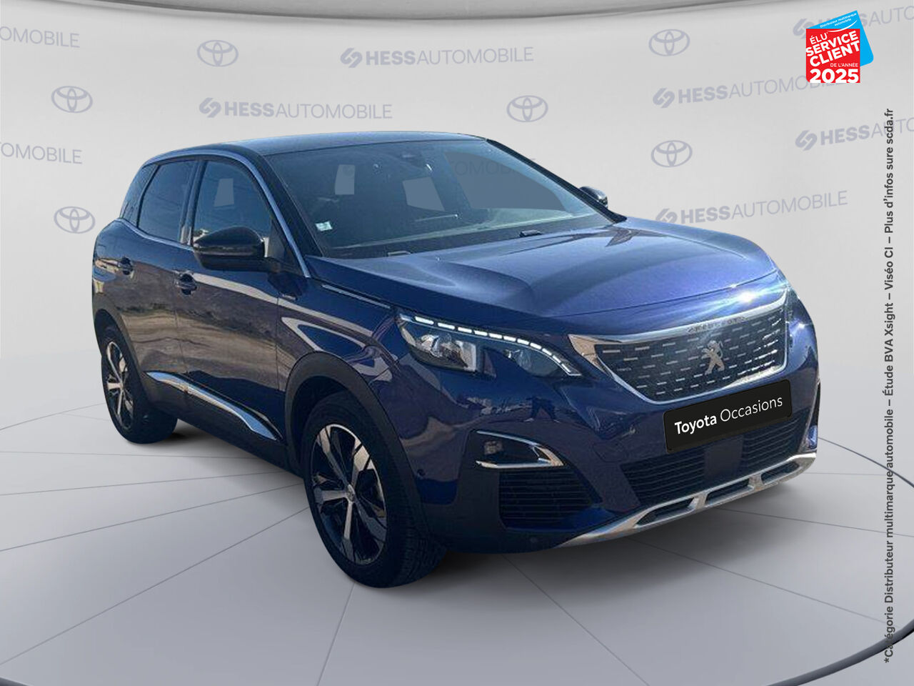 Véhicule d'occasion PEUGEOT 3008 1.2 PURETECH 130CH GT LINE SS EAT6 chez Toyota Sarreguemines