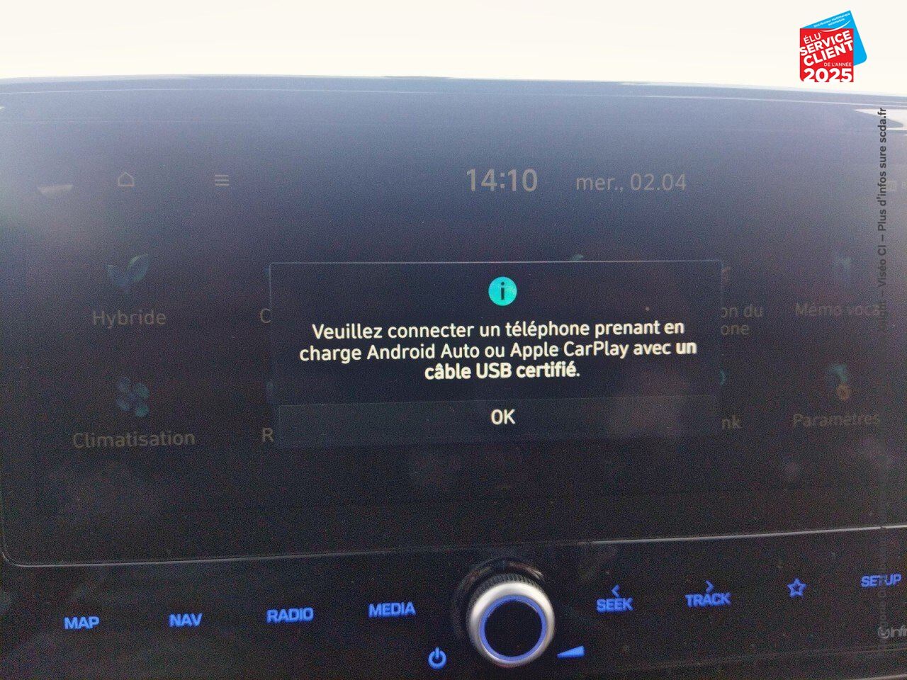 Véhicule d'occasion HYUNDAI IONIQ HYBRID 141CH CREATIVE TOUVRANT GPS CAMERA chez Hyundai Chalons
