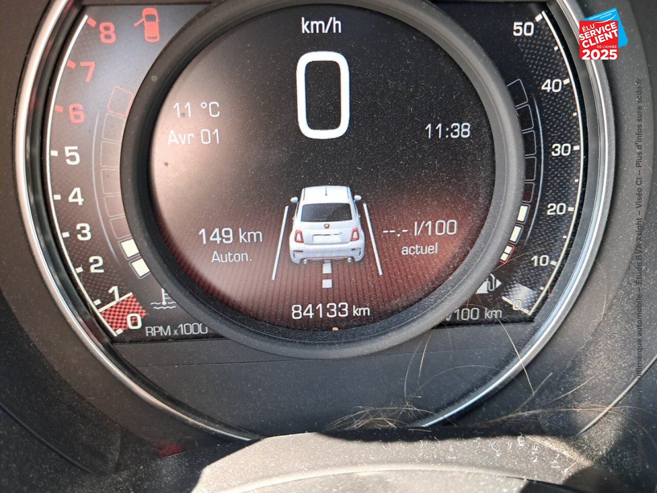 Véhicule d'occasion ABARTH 500 1.4 TURBO T-JET 145CH 595 MY17 GPS chez Volvo Epernay