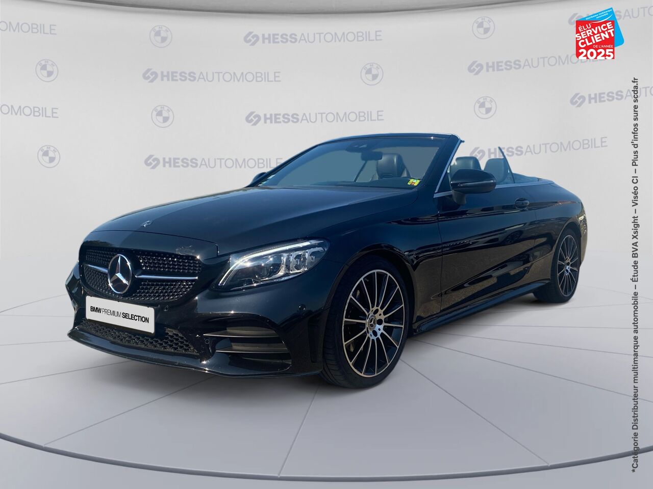 Véhicule d'occasion MERCEDES-BENZ CLASSE C CABRIOLET 200 184CH AMG LINE 9G-TRONIC EURO6D-T SIEGES CHAUF/CUIR GPS CAMERA chez Jaguar Metz